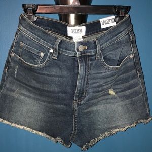 Pink high waisted shorts